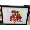 Image 1 : 102) AUTHENTIC AUTOGRAPH DION PHANEUF FRAMED
