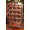 Image 1 : WOOD 12 BOTTLE WINE STORAGE W/BOTTOM