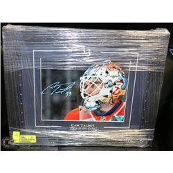 CAM TALBOT SIGNED FRAMED MATTED PICTURE W/ COA