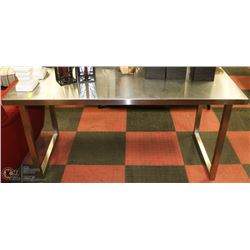 STAINLESS  STEEL WORK TABLE 39"X59"X29"H