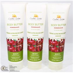 3 BOTTLES CREATIONS GARDEN BODY BUTTER