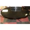 Image 1 : BLACK TOP OVAL SHAPE COFFEE TABLE
