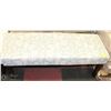 Image 1 : FLORAL DESIGN FABRIC BENCH SEAT 44 X 16 X 18