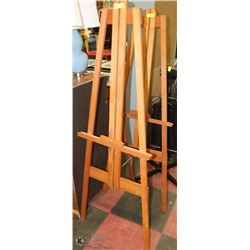 PAIR OF SOLID WOOD ART EASELS