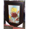 Image 1 : FRAMED FLORAL PICTURE 19 X 28