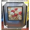 Image 1 : NEW FRAMED WILD POPPIES PICTURE, 20 X 23