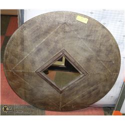 GEOMETRIC METAL WALL ART MIRROR 36" DIAMETER