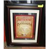 Image 1 : "AUTHENTIC MARGARITA" FRAMED PICTURE 22 X 27