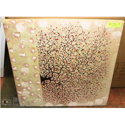 APPLE BLOSSOM STRETCHED CANVAS PICTURE 24 X 24