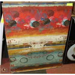 ABSTRACT STRETCHED CANVAS WALL HANGING 30 X 40