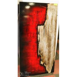 3D ABSTRACT ART PIECE 28 X 56