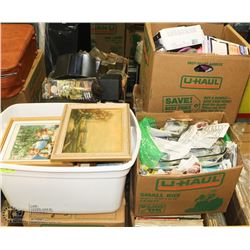 ESTATE PALLET WITH LP'S, ART, ELECTRONICS & MUCH