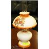 Image 1 : VINTAGE GLASS / POTTERY HURRICANE LAMP