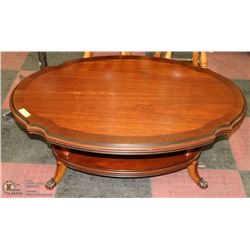 SOLID WOOD COFFEE TABLE 44"X30"X18"H