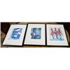Image 1 : GROUP OF 3 FRAMED PICTURES