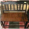 Image 1 : BLACK & WALNUT COLOR BENCH 36WIDE X 24HIGH