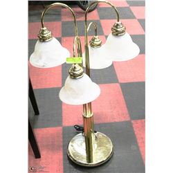 BRASS 4 GLOBE TABLE LAMP 36" TALL