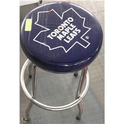 TORONTO MAPLE LEAFS CHROME & VINYL STOOL