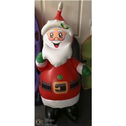 LARGE INFLATABLE SANTA CLAUS - 56"TALL X 21"W.