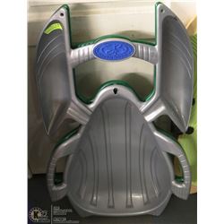 PAIR OF SPIDER SHAPED SNOW BOOGIES SNOW SLEDS -