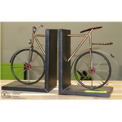 METAL BICYCLE BOOKENDS