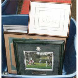 TOTE OF FRAMED PICTURES INCL HISTORICAL EDMONTON