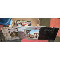 LOT OF 14 VINTAGE RECORDS INCL ACDC, METALLICA,