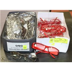 2 BOXES OF NEW GLASSES