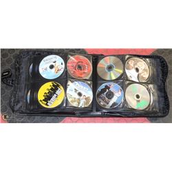 BLACK LEATHER CASE W/200 STORE BOUGHT