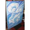 Image 1 : BLUE AND WHITE OIL ON CANVAS