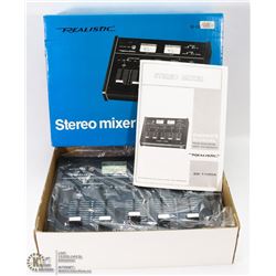 VINTAGE NEW IN BOX REALISTIC STEREO MIXER