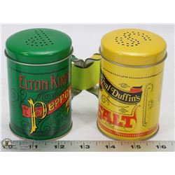 ANTIQUE PERCIVAL DUFFINS SALT AND PEPPER SHAKER