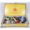 Image 1 : CIGAR BOX FULL OF FISHING LURES, HOOKS