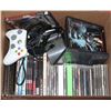 Image 1 : BOX OF ASSORTED DVD'S, CD'S & GAMING ACCESSORIES