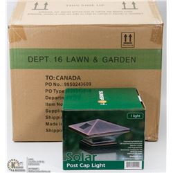 CASE OF 8 SOLAR POST CAP LIGHTS