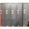 Image 1 : BANK OF BLACK LOCKERS, 27 DOUBLE DOOR SECTIONS
