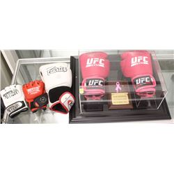 AUTOGRAPHED UFC CHAMPIONSHIP GLOVES & MORE
