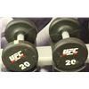 Image 1 : PAIR OF UFC 20 LB DUMBBELLS