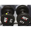 Image 1 : PAIR OF UFC 27.5 LB DUMBBELLS