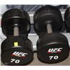 Image 1 : PAIR OF UFC 70 LB DUMBBELLS