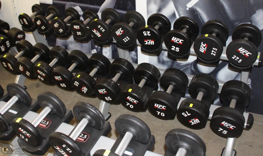 STAR TRAC DOUBLE TIER DUMBBELL RACK