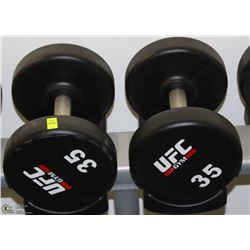 PAIR OF UFC 35 LB DUMBBELLS