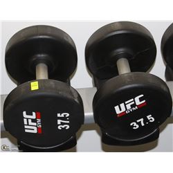 PAIR OF UFC 37.5 LB DUMBBELLS