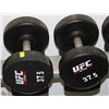 Image 1 : PAIR OF UFC 37.5 LB DUMBBELLS