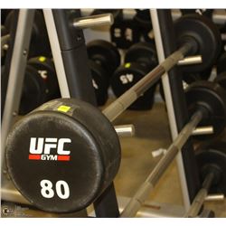 80 LB STRAIGHT BARBELL