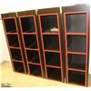 Image 1 : GROUP OF 4 WALL CUBICLE SHELVES