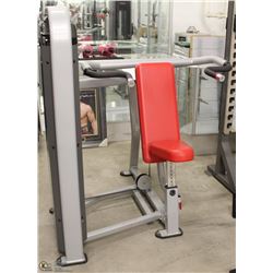 STAR TRAC SHOULDER PRESS, 260LBS INTERNAL WEIGHT