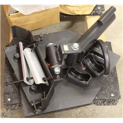 ASSORTED METAL EXERCISE MACHINE ATTACHMENTS