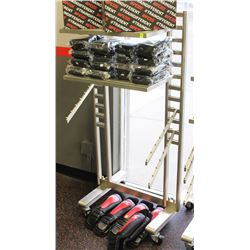 2 TIER SHELVING UNIT WITH HANGERS