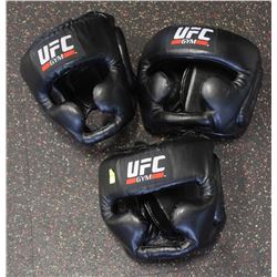 LOT OF 3 UFC HEADGEAR